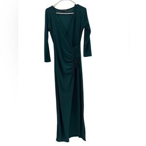 PrettyLittleThing Teal Long Sleeve Dress